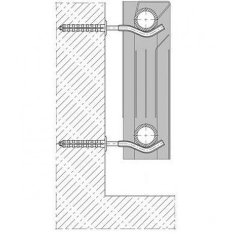Кронштейн для  подключения радиаторов 170 мм