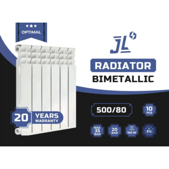 Радіатор біметалевий JL OPTIMAL 500/80