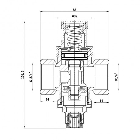 Редуктор SD Forte 3/4"