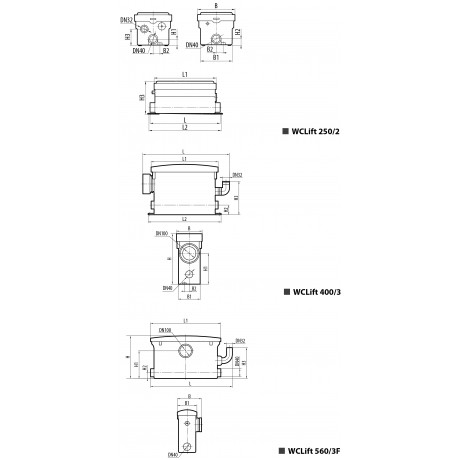 Канализационная установка Sprut WCLIFT 400/3 6209